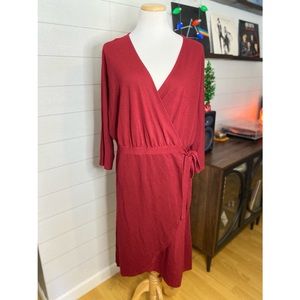 A New Day Royal Red Wrap Dress